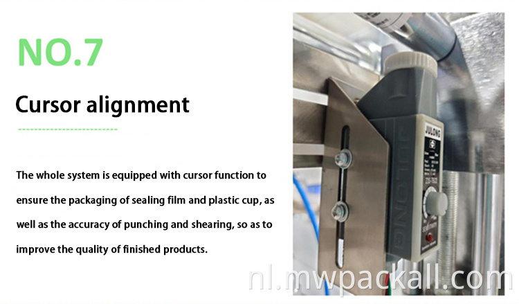 Automatisch op maat gemaakte pneumatische drinkwater plastic beker vulling montage machine